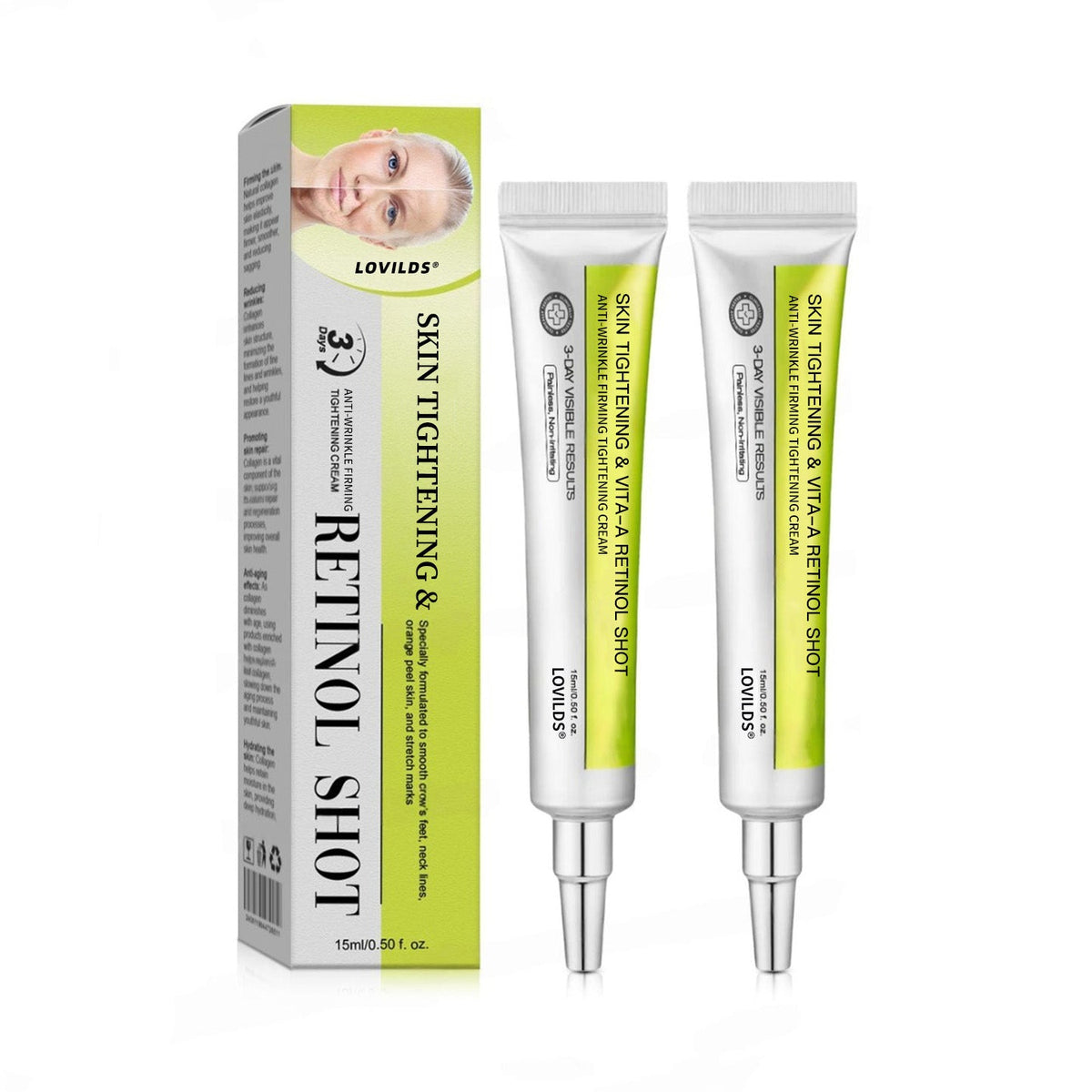🧠👨⚕️Made and shipped from the USA 💫Lovilds® Botin & Vita-A Retinol Shot Wrinkle-Lift Tightening cream - Last Day Promotion 50% OFF