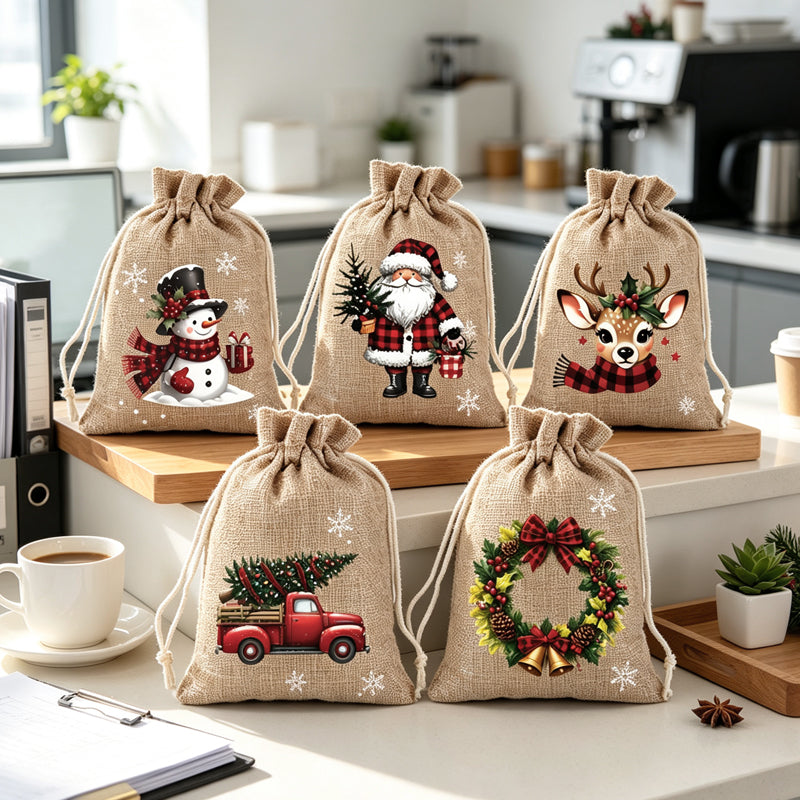🎁 Skip Messy Wrapping This Christmas! These Cute Drawstring Gift Bags Save Time