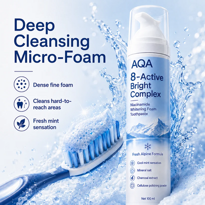 [Professional Grade] AQA Niacinamide Foaming Toothpaste 8X