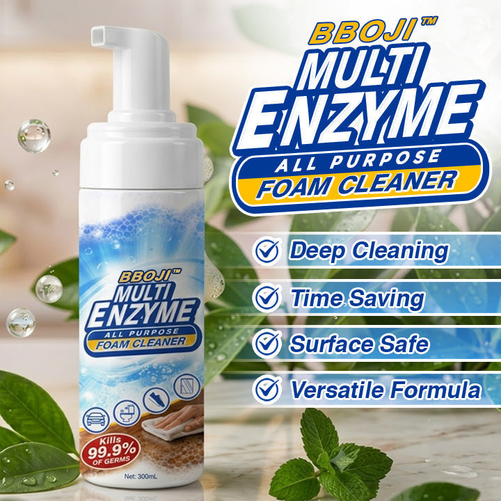 ✨Vorexilglow™ Multi-Enzyme Foam Cleaner🫧 | Dissolves Grease, Grime, Food Stains & Everyday Messes | No-Scrub Spray-and-Wipe Formula | Gentle Multi-Surface Cleaner for Kitchen, Bathroom, Sofa & Car