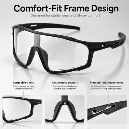 Photochromic UV Protection Sports Sunglasses