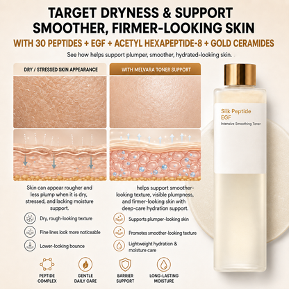 Silk Peptide EGF Facial Toner| Hydrating Peptide Toner for Smoother-Looking Skin
