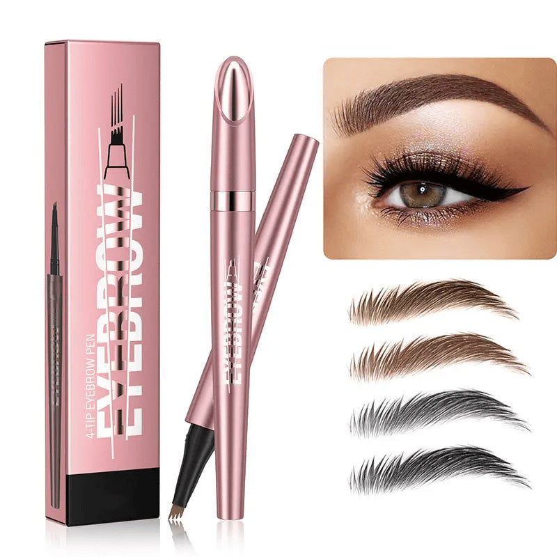 Waterproof Micro-Fork Eyebrow Pencil + Free Eyeliner & Mascara