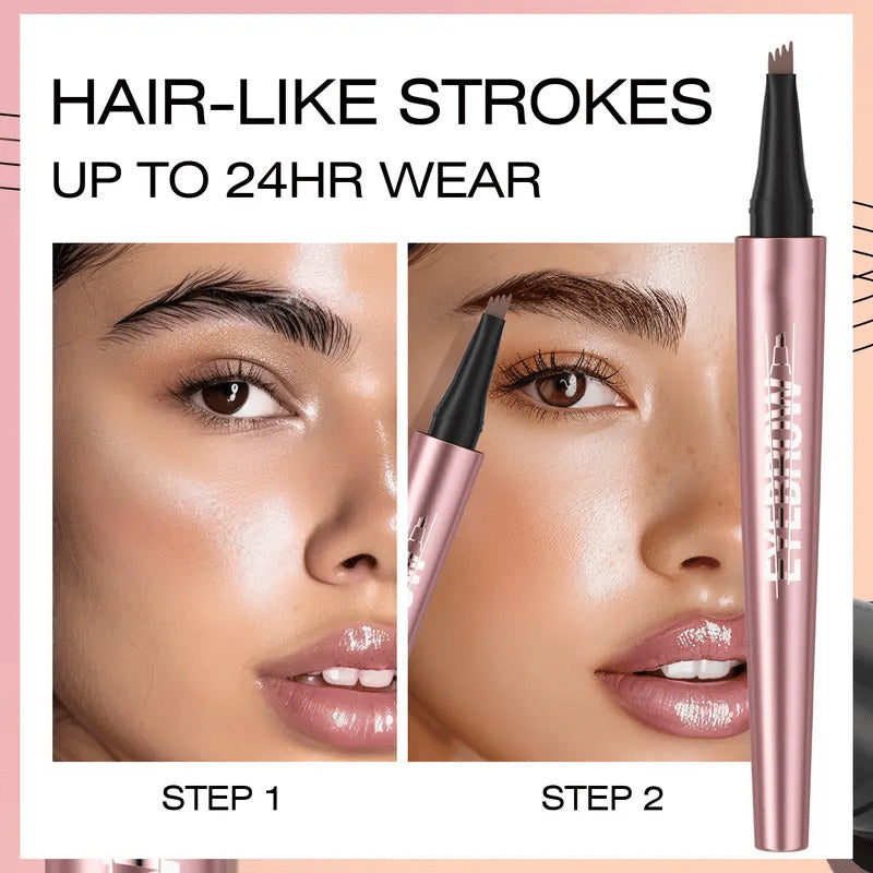 Waterproof Micro-Fork Eyebrow Pencil + Free Eyeliner & Mascara