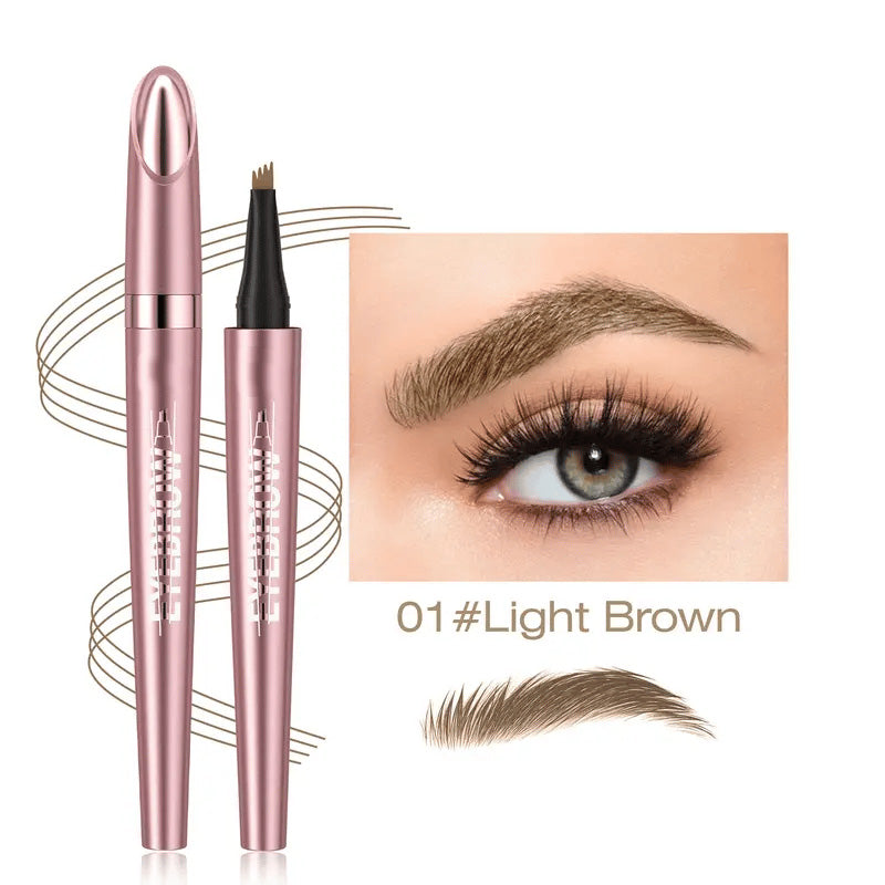Waterproof Micro-Fork Eyebrow Pencil + Free Eyeliner & Mascara