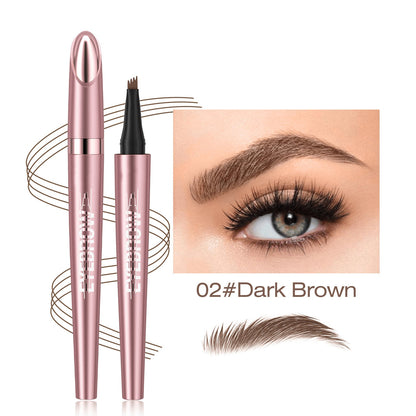 Waterproof Micro-Fork Eyebrow Pencil + Free Eyeliner & Mascara
