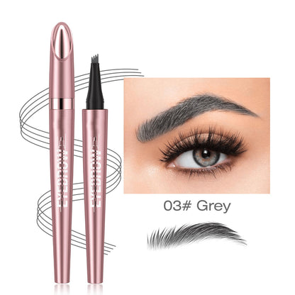 Waterproof Micro-Fork Eyebrow Pencil + Free Eyeliner & Mascara