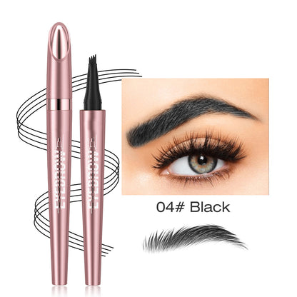 Waterproof Micro-Fork Eyebrow Pencil + Free Eyeliner & Mascara
