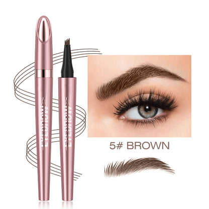 Waterproof Micro-Fork Eyebrow Pencil + Free Eyeliner & Mascara