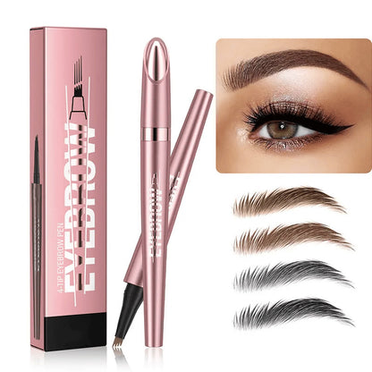 Waterproof Micro-Fork Eyebrow Pencil + Free Eyeliner & Mascara