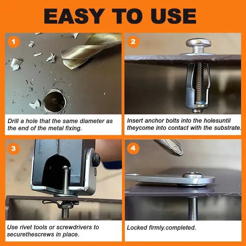 🔩 Heavy-Duty Petal Rivet Nut Set – Secure One-Side Fastening for Thin & Hollow Panels
