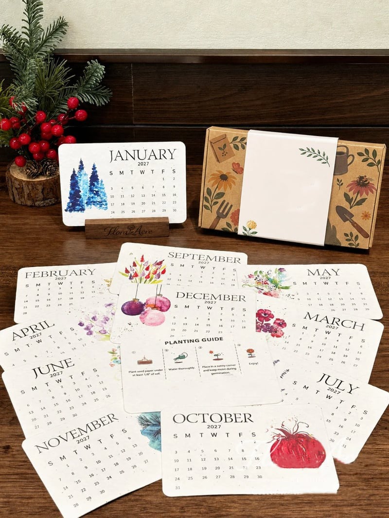 ✨🌱Eco-Friendly Plantable “Timeless” Seed Calendar 2027