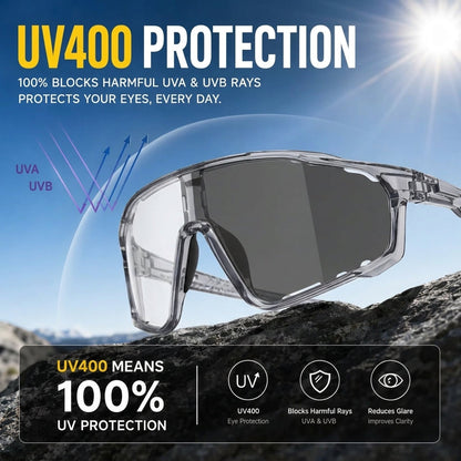 Photochromic UV Protection Sports Sunglasses