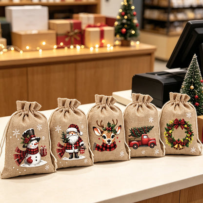 🎁 Skip Messy Wrapping This Christmas! These Cute Drawstring Gift Bags Save Time