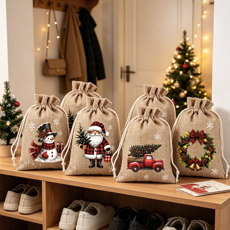 🎁 Skip Messy Wrapping This Christmas! These Cute Drawstring Gift Bags Save Time