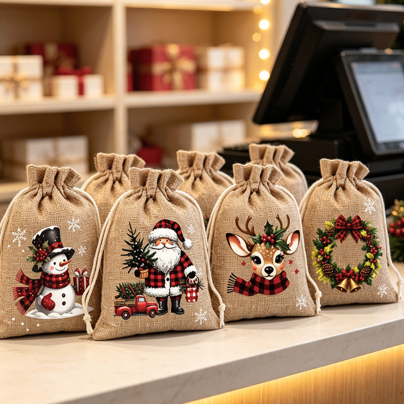🎁 Skip Messy Wrapping This Christmas! These Cute Drawstring Gift Bags Save Time