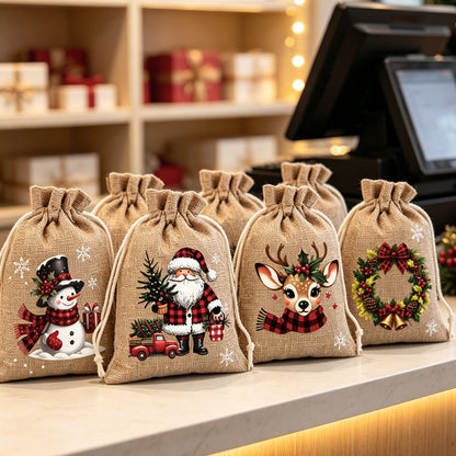 🎁 Skip Messy Wrapping This Christmas! These Cute Drawstring Gift Bags Save Time