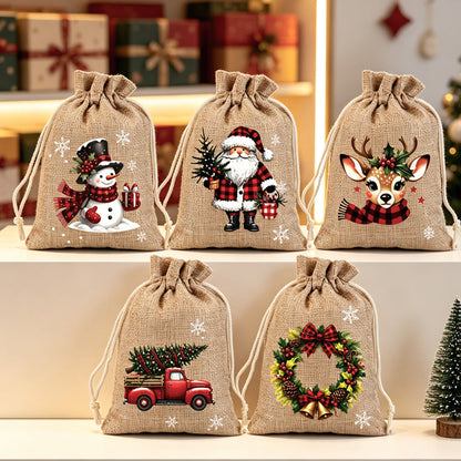 🎁 Skip Messy Wrapping This Christmas! These Cute Drawstring Gift Bags Save Time