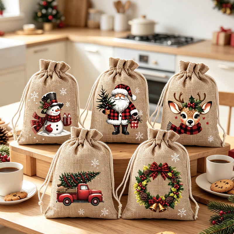 🎁 Skip Messy Wrapping This Christmas! These Cute Drawstring Gift Bags Save Time