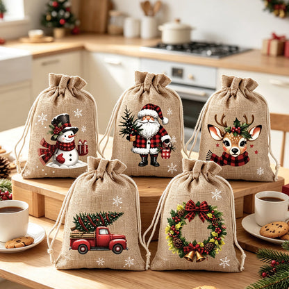 🎁 Skip Messy Wrapping This Christmas! These Cute Drawstring Gift Bags Save Time