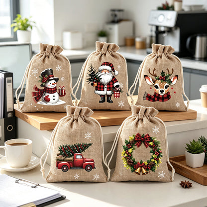 🎁 Skip Messy Wrapping This Christmas! These Cute Drawstring Gift Bags Save Time