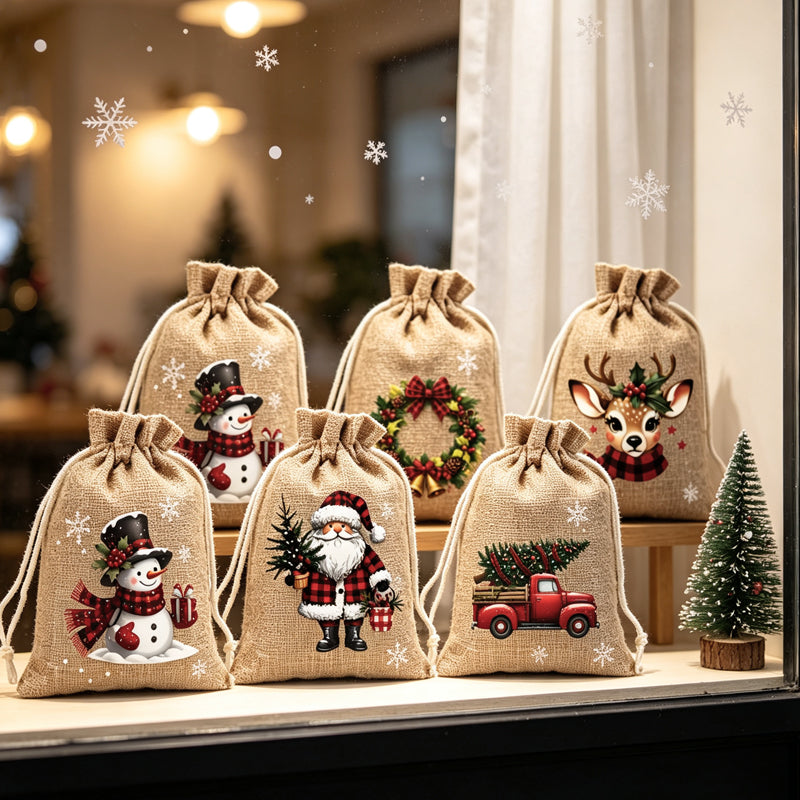🎁 Skip Messy Wrapping This Christmas! These Cute Drawstring Gift Bags Save Time