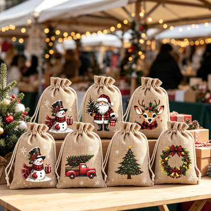 🎁 Skip Messy Wrapping This Christmas! These Cute Drawstring Gift Bags Save Time